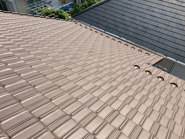 平板瓦の屋根